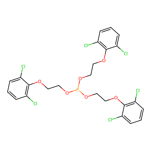 Ethanol, 2-(2,6-dichlorophenoxy)-, phosphite (3:1) structure