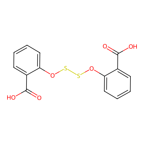 Dithiodisalicylic acid structure