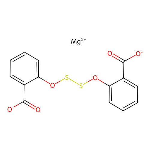 Magnesium dithiobis(salicylate) structure