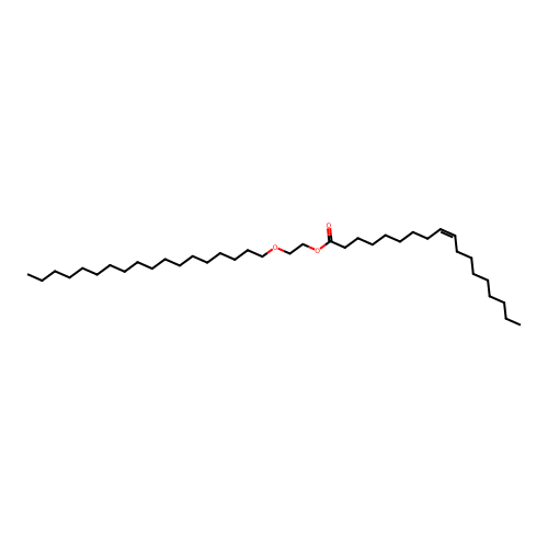 9-Octadecenoic acid (Z)-, 2-(octadecyloxy)ethyl ester structure