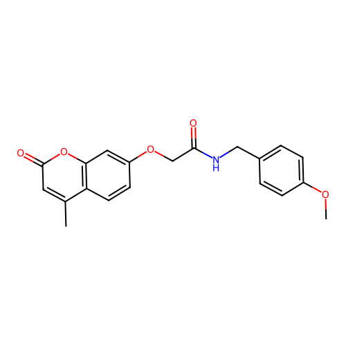 N-(4-methoxybenzyl)-2-((4-methyl-2-oxo-2H-chromen-7-yl)oxy)acetamide structure