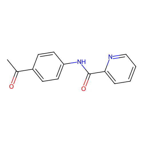 N-(4-acetylphenyl)pyridine-2-carboxamide structure