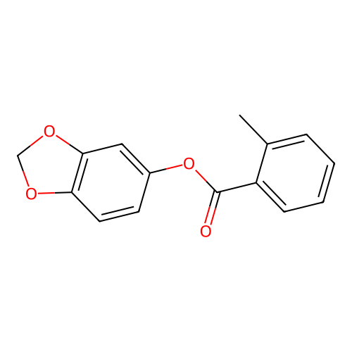 1,3-Benzodioxol-5-yl 2-methylbenzoate structure