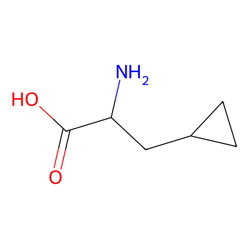 2-Amino-3-cyclopropylpropanoic acid structure