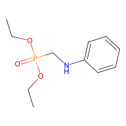 N-(diethoxyphosphorylmethyl)aniline structure