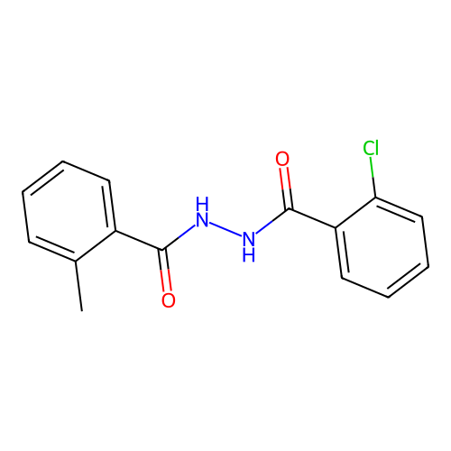 2-chloro-N'-(2-methylbenzoyl)benzohydrazide structure