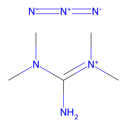 N,N,N',N'-tetramethylguanidine azide structure