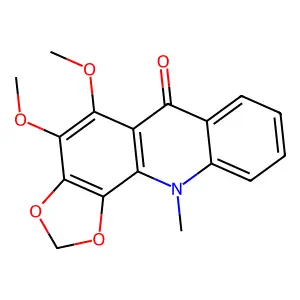 蜜茱萸碱 structure