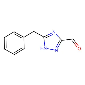 5-Phenylmethyl-1H-1,2,4-triazole-3-carbaldehyde structure