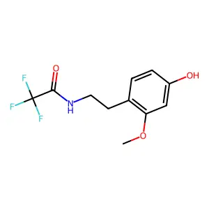 2,2,2-Trifluoro-N-[2-(4-hydroxy-2-methoxyphenyl)ethyl]acetamide structure