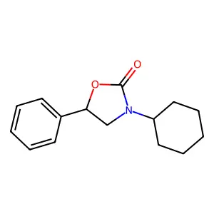 2-Oxazolidinone, 3-cyclohexyl-5-phenyl- structure