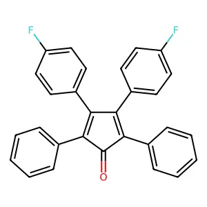 3,4-Bis(4-fluorophenyl)-2,5-diphenyl-2,4-cyclopentadien-1-one structure