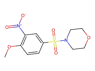 4-[(4-Methoxy-3-nitrobenzene)sulfonyl]morpholine structure