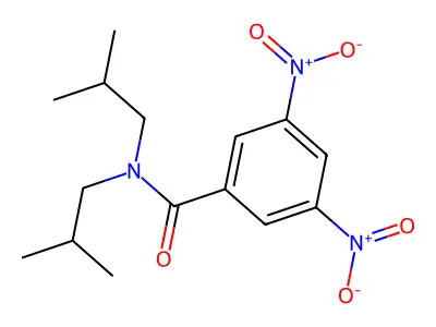 N,N-Diisobutyl-3,5-dinitrobenzamide structure
