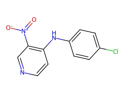 N-(4-chlorophenyl)-3-nitropyridin-4-amine structure