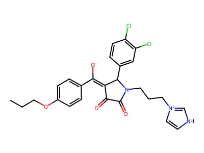 6',8'-dibromo-5,5-dimethyl-3-phenylspiro[1,3-oxazolidine-4,2'-chromene]-2-one structure