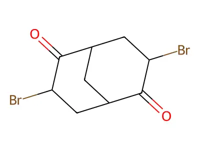 3,7-Dibromobicyclo[3.3.1]nonane-2,6-dione structure