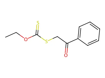 O-ethyl phenacylsulfanylmethanethioate structure
