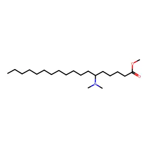 Methyl 6-(dimethylamino)octadecanoate structure