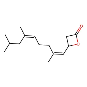 4-(2,6,8-Trimethyl-1,5-nonadienyl)oxetan-2-one structure