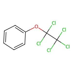 Benzene, (pentachloroethoxy)- structure