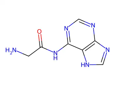 2-amino-N-(7H-purin-6-yl)acetamide structure