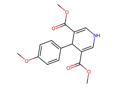 Dimethyl 4-(4-methoxyphenyl)-1,4-dihydropyridine-3,5-dicarboxylate structure