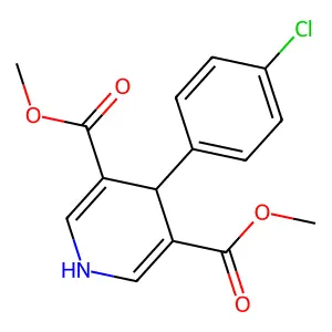 Dimethyl 4-(4-chlorophenyl)-1,4-dihydropyridine-3,5-dicarboxylate structure