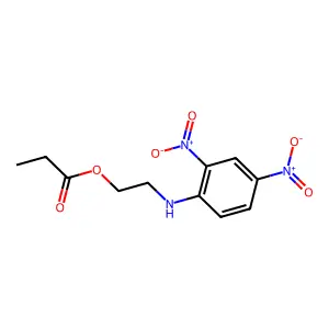 2-(2,4-Dinitroanilino)ethyl propanoate structure