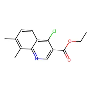 Ethyl 4-chloro-7,8-dimethylquinoline-3-carboxylate structure