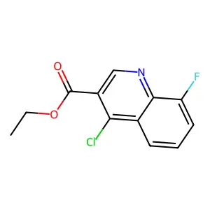Ethyl 4-chloro-8-fluoroquinoline-3-carboxylate structure