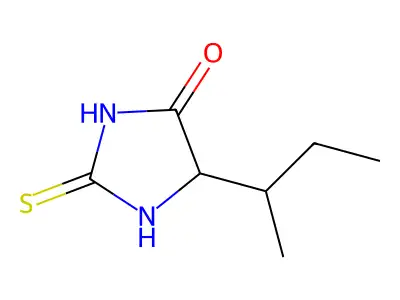 4-Imidazolidinone, 5-(1-methylpropyl)-2-thioxo- structure