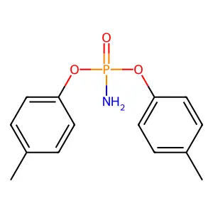 Phosphoramidic acid, bis(4-methylphenyl) ester structure