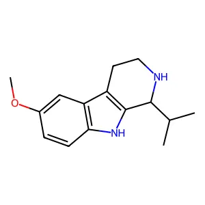 9H-Pyrido(3,4-b)indole, 1,2,3,4-tetrahydro-1-isopropyl-6-methoxy- structure