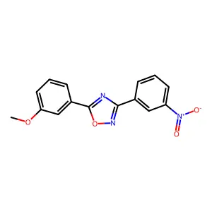 5-(3-Methoxyphenyl)-3-(3-nitrophenyl)-1,2,4-oxadiazole structure