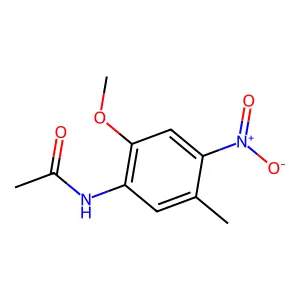 N-(2-甲氧基-5-甲基-4-硝基苯基)乙酰胺 structure