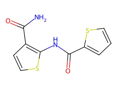 2-(Thiophene-2-amido)thiophene-3-carboxamide structure