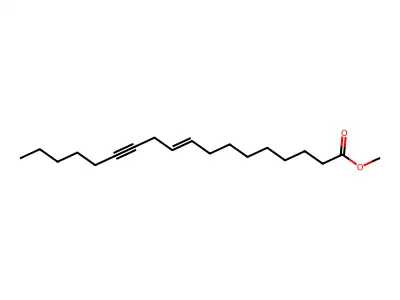 Methyl octadec-9-EN-12-ynoate structure