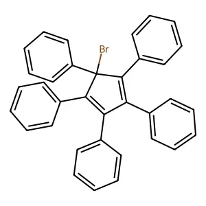 5-Bromo-1,2,3,4,5-pentaphenyl-1,3-cyclopentadiene structure