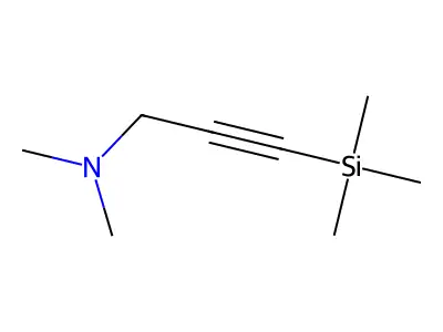 1-Dimethylamino-3-(trimethylsilyl)-2-propyne structure