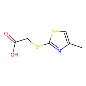 (4-Methyl-thiazol-2-ylsulfanyl)-acetic acid structure