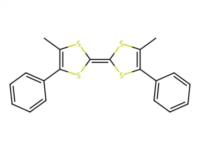 4-Methyl-2-(4-methyl-5-phenyl-1,3-dithiol-2-ylidene)-5-phenyl-1,3-dithiole structure