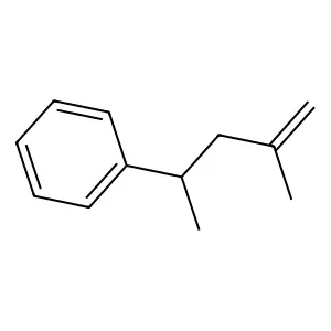 Benzene, (1,3-dimethyl-3-butenyl)- structure