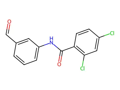 2,4-dichloro-N-(3-formylphenyl)benzamide structure