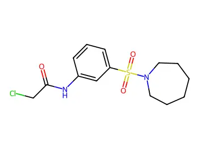 N-[3-(azepane-1-sulfonyl)phenyl]-2-chloroacetamide structure