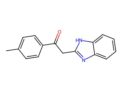 2-(1H-Benzimidazol-2-yl)-1-(4-methylphenyl)ethanone structure