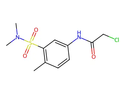 2-chloro-N-[3-(dimethylsulfamoyl)-4-methylphenyl]acetamide structure