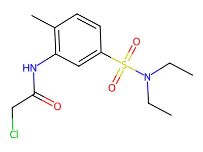 2-chloro-N-[5-(diethylsulfamoyl)-2-methylphenyl]acetamide structure