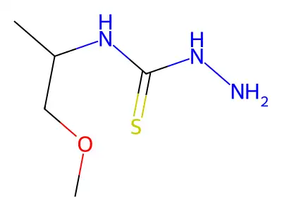 3-Amino-1-(1-methoxypropan-2-yl)thiourea structure