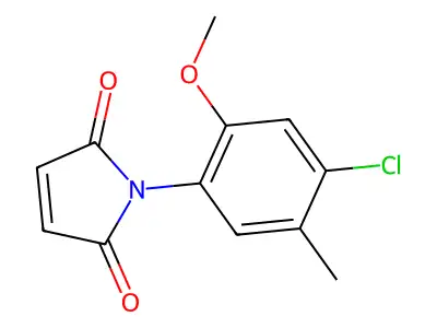 1-(4-chloro-2-methoxy-5-methylphenyl)-2,5-dihydro-1H-pyrrole-2,5-dione structure